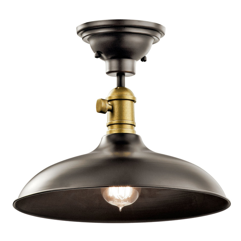 Cobson Semi Flush Pendant Olde Bronze 12 Inch