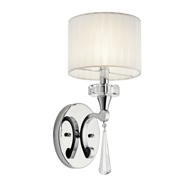 Parker Point Wall Drum Sconce Chrome