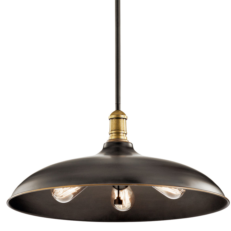 Cobson Dome Pendant Olde Bronze