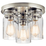 Brinley Flush Semi Flush Mount Brushed Nickel