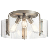Thoreau Semi Flush Semi Flush Mount Brushed Nickel 18 Inch