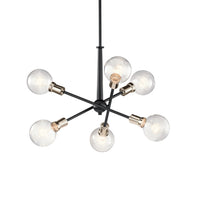 Armstrong Chandelier Black 6 Light