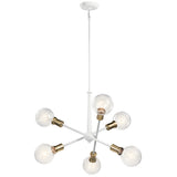 Armstrong Chandelier White 6 Light