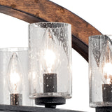 Grand Bank Oval Linear Chandelier detail 2