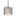 Silver Coral Drum Mini Pendant Classic Pewter