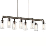 Braelyn Linear Chandelier Olde Bronze 8 Light