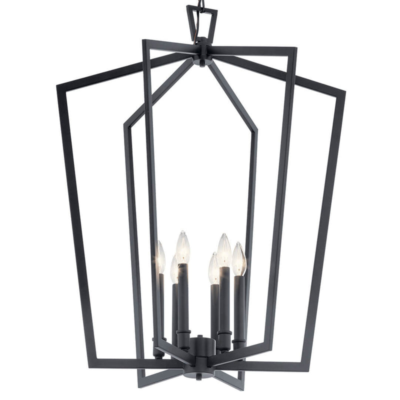 Abbotswell Foyer Chandelier Black 24.75 Inch