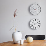 Arne Jacobsen Roman Wall Clock, Medium, Ø: 8.3" By Arne Jacobsen