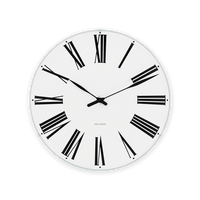 Arne Jacobsen Roman Wall Clock, Medium, Ø: 8.3" By Arne Jacobsen