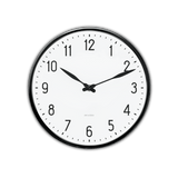 Arne Jacobsen Station Wall Clock, White/Black, Medium, Ø: 8.3" Medium By Arne Jacobsen
