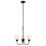 Jolie Bell Mini Chandelier Black