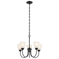 Jolie Bell Chandelier Black 5 Light
