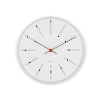 Arne Jacobsen Bankers Wall Clock Medium, White, Ø: 8.3" White By Arne Jacobsen