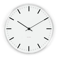 Arne Jacobsen City Hall Wall Clock, Large, Ø: 11.4" By Arne Jacobsen