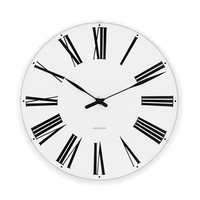 Arne Jacobsen Roman Wall Clock, Large, Ø: 11.4" By Arne Jacobsen