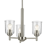 Shailene Chandelier Brushed Nickel 3 Light