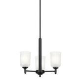 Shailene Chandelier Black 3 Light