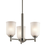 Shailene Chandelier Brushed Nickel 3 Light