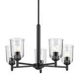 Shailene Chandelier Black 5 Light