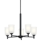 Shailene Chandelier Black 5 Light