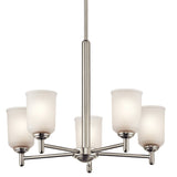 Shailene Chandelier Brushed Nickel 5 Light