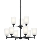 Shailene Chandelier Black 9 Light