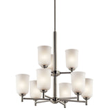 Shailene Chandelier Brushed Nickel 9 Light
