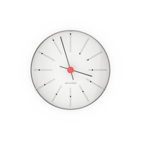 Arne Jacobsen Bankers Wall Clock, White, Extra Small, Ø: 4.7" By Arne Jacobsen