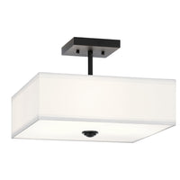 Shailene Ceiling Square Light Black 10 Inch
