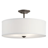 Shailene Drum Semi Flush Mount Olde Bronze 18 Inch