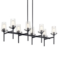 Alton Linear Chandelier Black