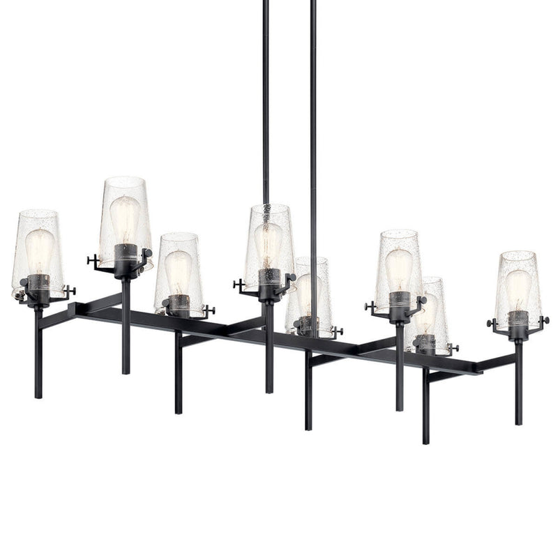Alton Linear Chandelier Black