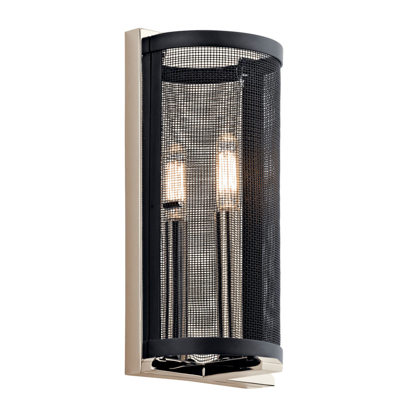 Titus Wall Drum Sconce Polished Nickel
