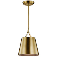 Maclain Cone Mini Pendant Natural Brass