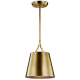 Maclain Cone Mini Pendant Natural Brass