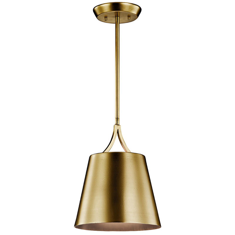 Maclain Cone Mini Pendant Natural Brass