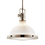 Hatteras Bay Dome Pendant Polished Nickel 11.5 Inch