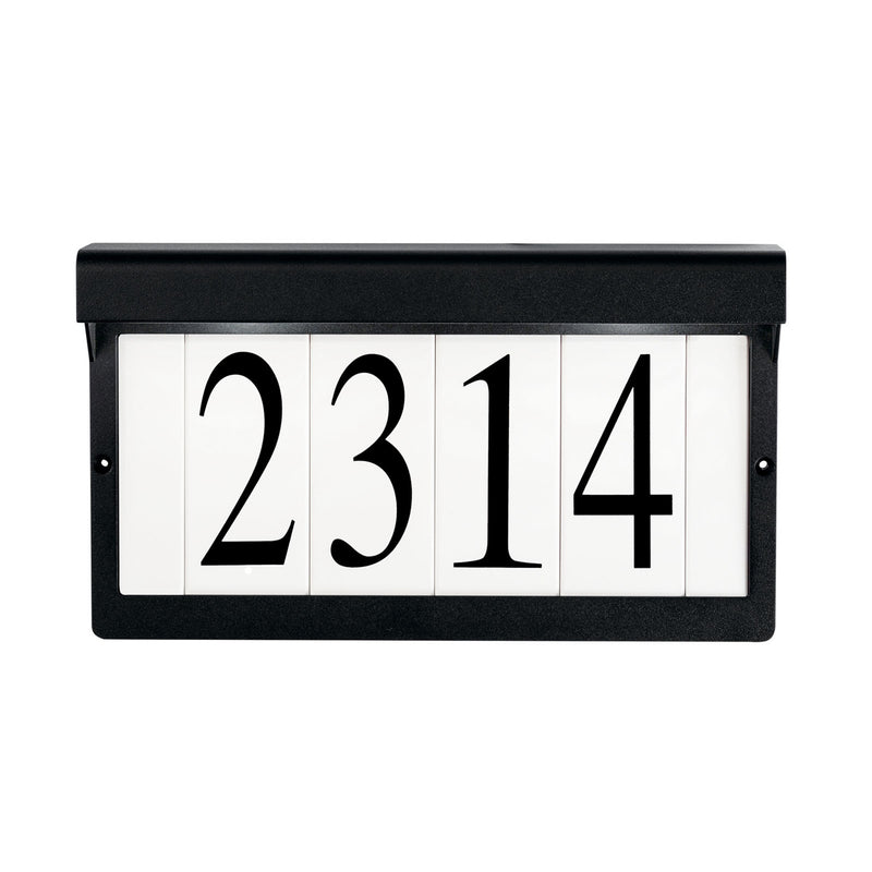 Address Light Outdoor Wall Light Textured Black
