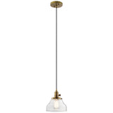 Avery Bell Mini Pendant Natural Brass