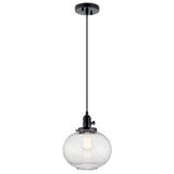 Avery Mini Pendant Black 9.75 Inch