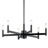Erzo Chandelier Black 6 Light