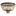 Brisbane Ceiling Flush Light Distressed Black