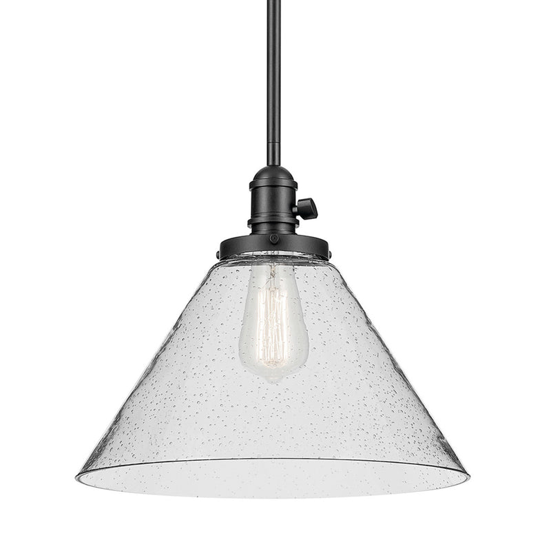 Avery Cone Pendant Black