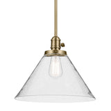 Avery Cone Pendant Natural Brass