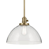 Avery Dome Pendant Natural Brass