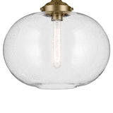 Avery Semi Flush Semi Flush Mount Natural Brass