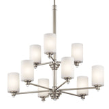 Joelson Chandelier Brushed Nickel 9 Light