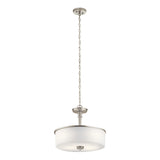 Joelson Semi Flush Pendant Brushed Nickel