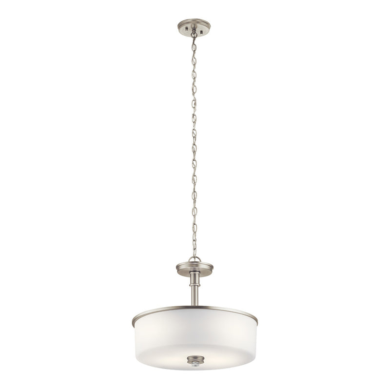 Joelson Semi Flush Pendant Brushed Nickel