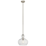 Riviera Pendant Brushed Nickel 11.5 Inch